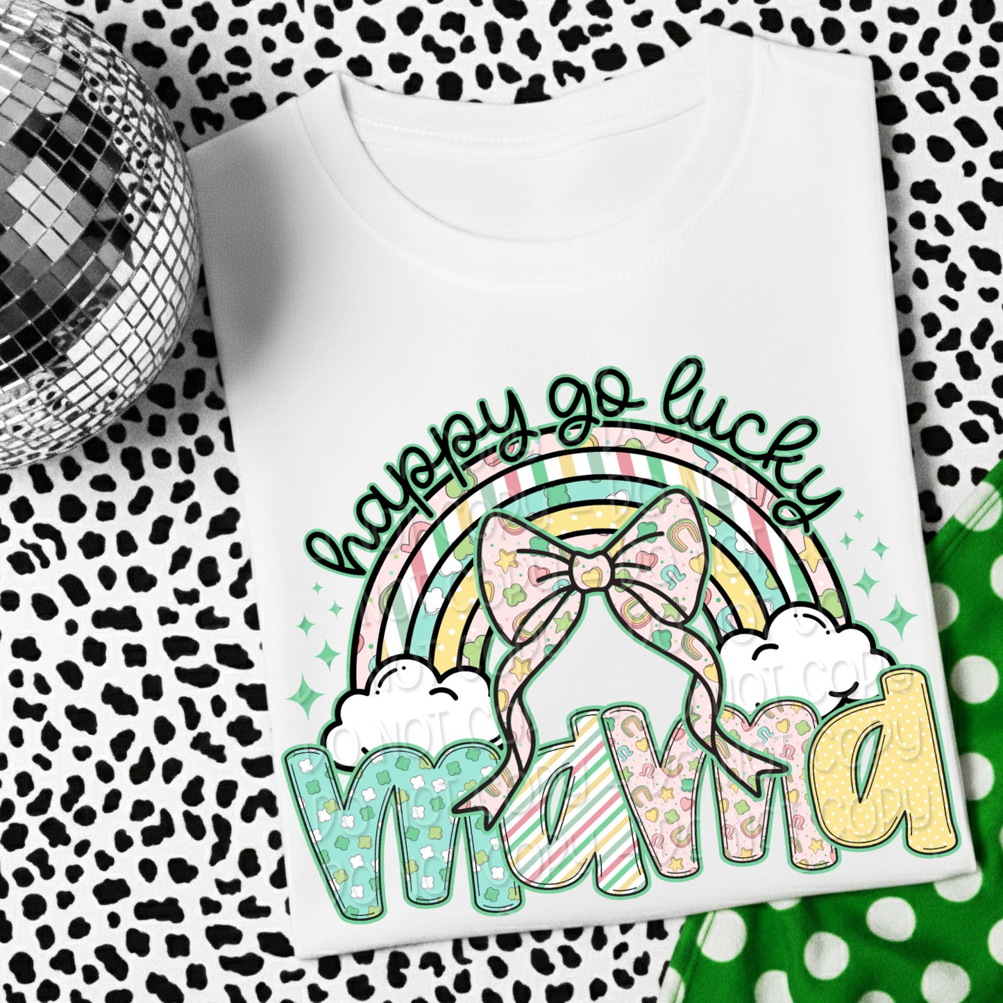 Happy Go Lucky Mama 1 - Digital PNG Design
