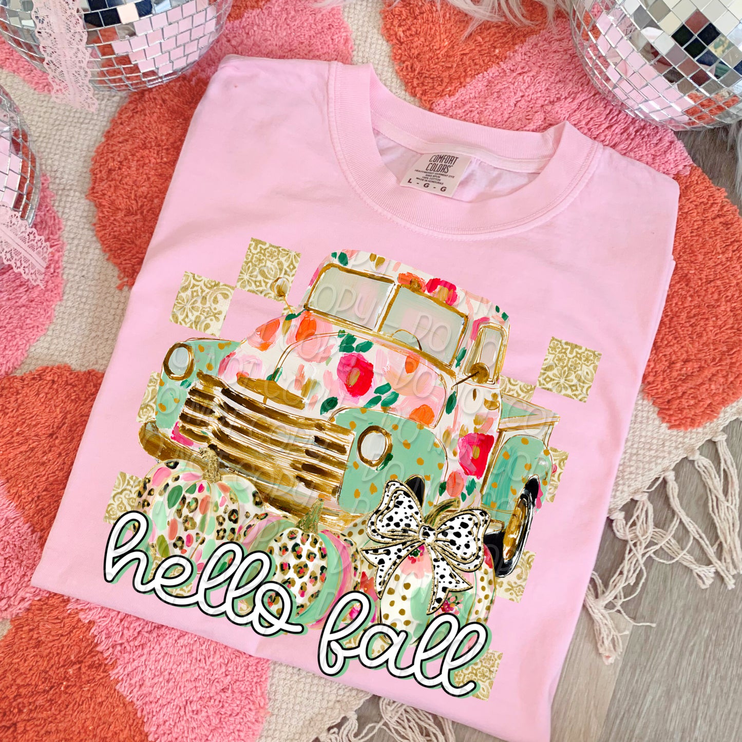 Hello Fall Truck 1 - 2025 Digital PNG Design