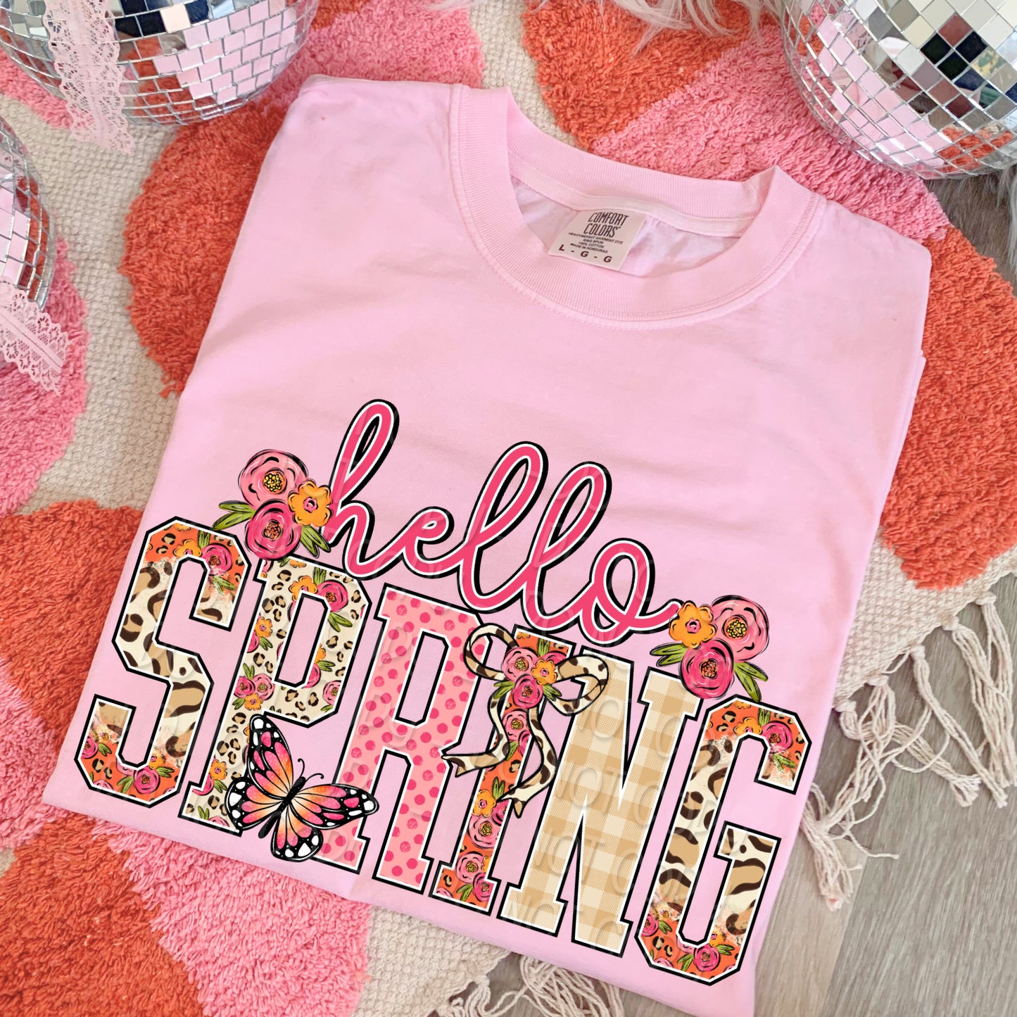 Hello Spring 1 - Digital PNG Design