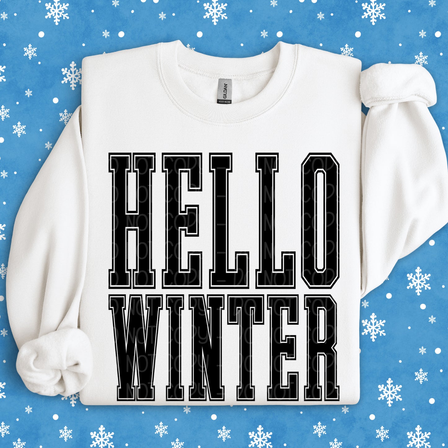 Hello Winter 1 - 2025 Digital PNG Design