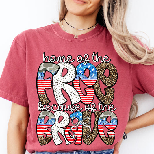 Home Of The Free Because Of The Brave 1 - 2026 Digital PNG Design
