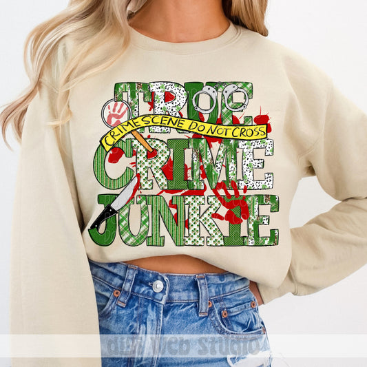 True Crime Junkie 1 - 2025 Digital PNG Design