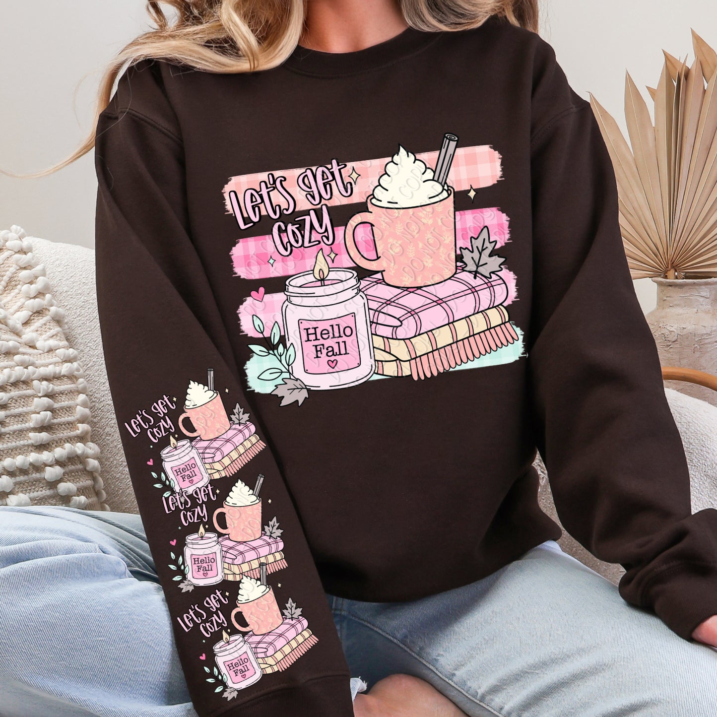 Let's Get Cozy 1 - 2026 Digital PNG Design w/ Sleeve