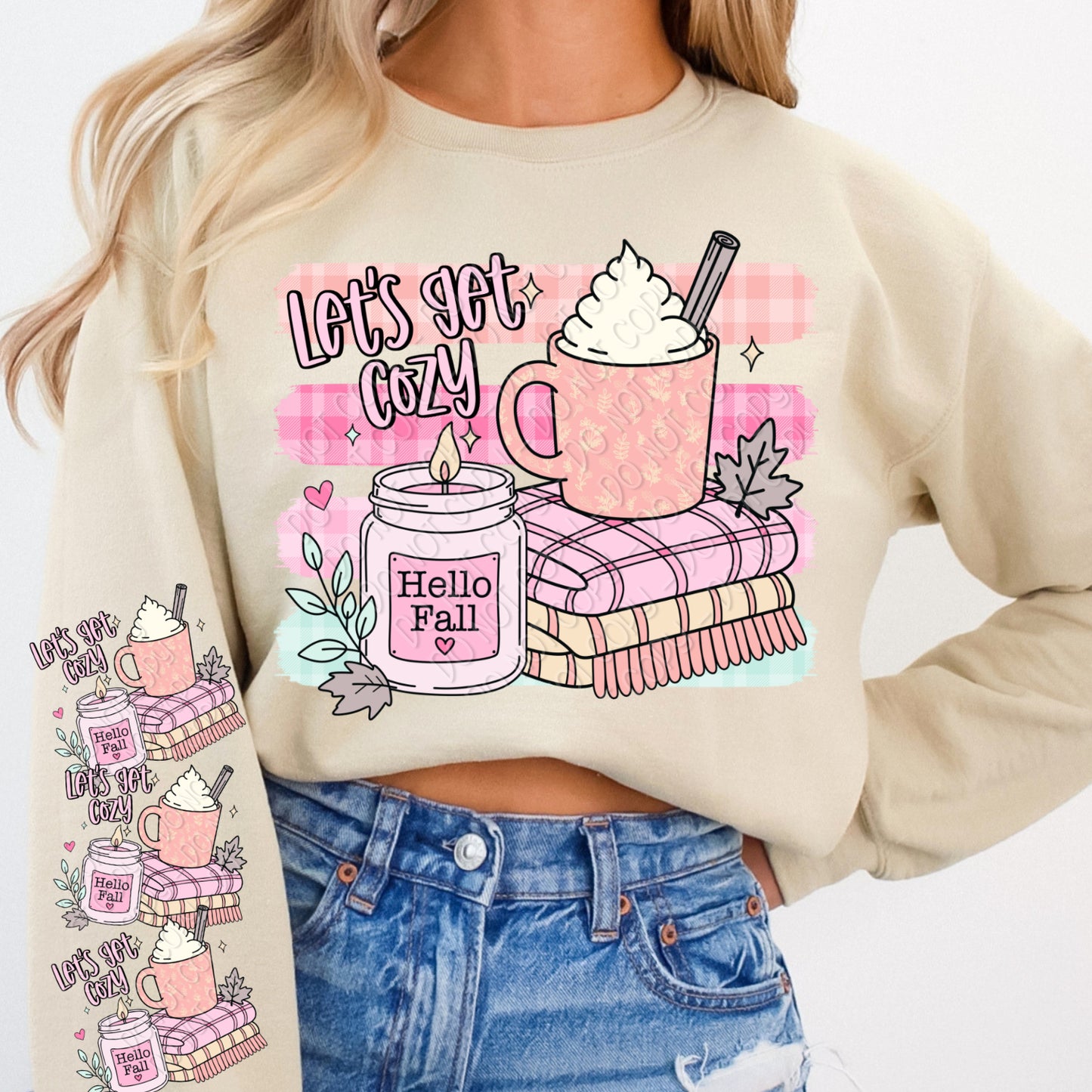 Let's Get Cozy 1 - 2026 Digital PNG Design w/ Sleeve