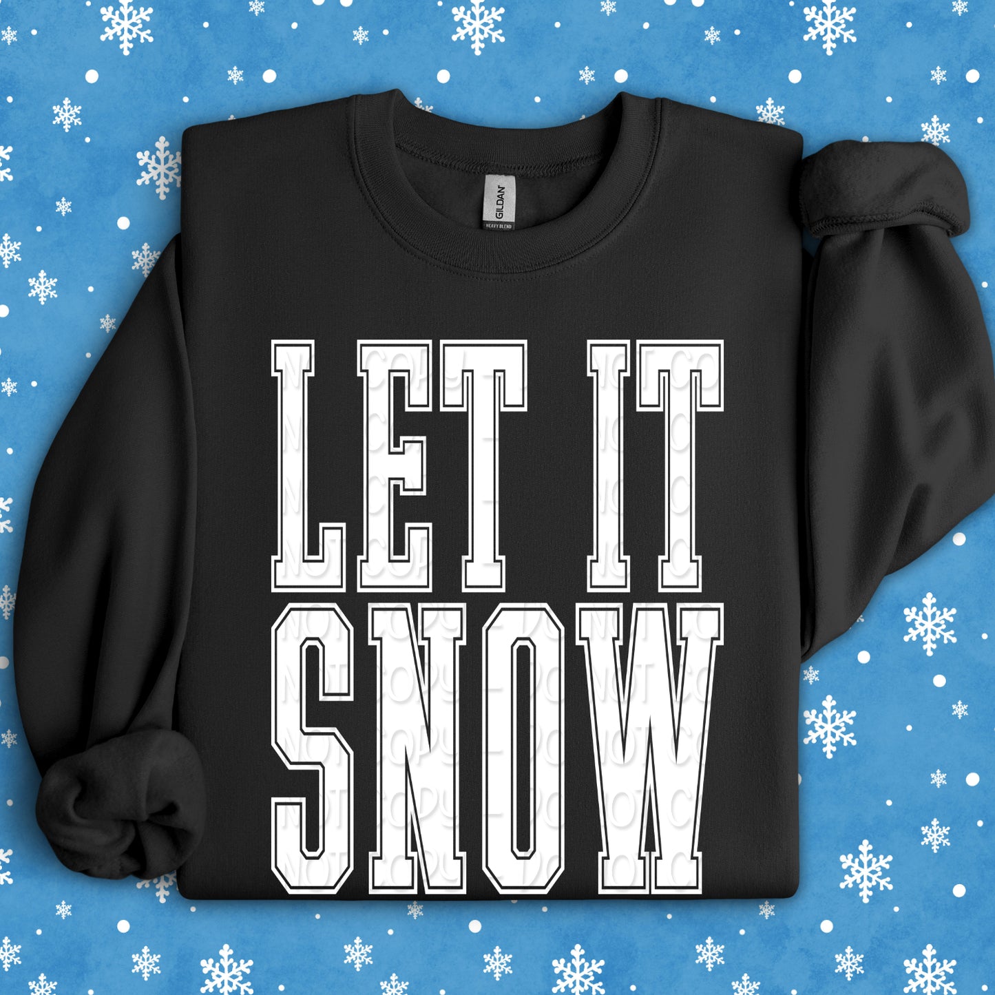Let It Snow 1 - 2025 Digital PNG Design