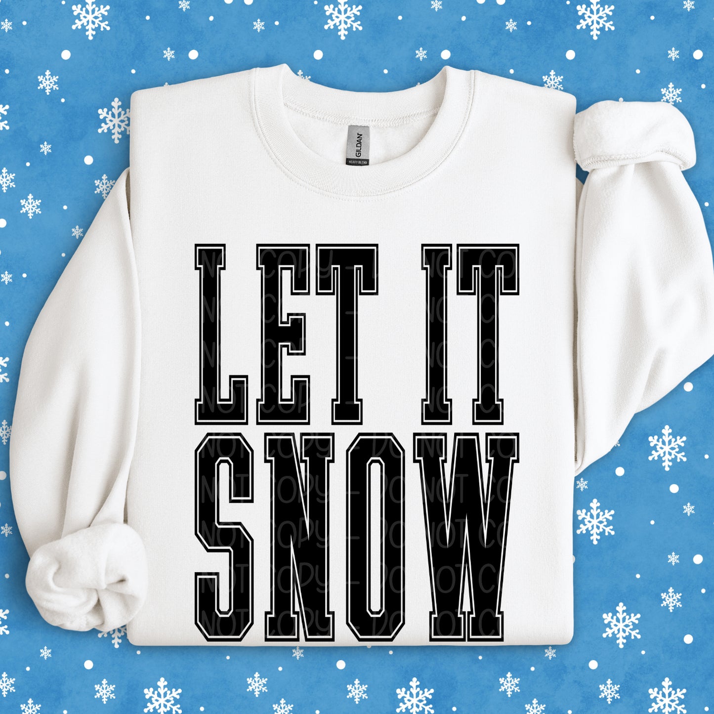 Let It Snow 1 - 2025 Digital PNG Design