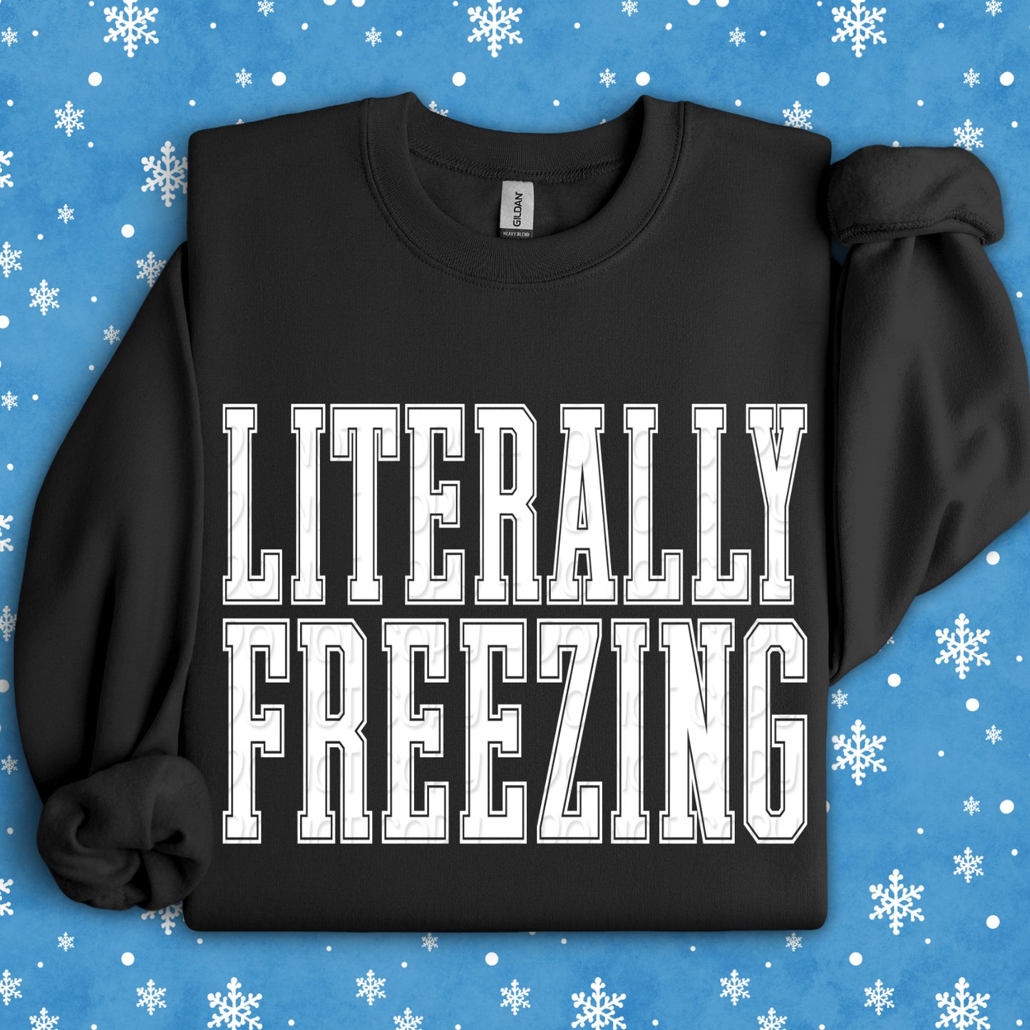 Literally Freezing 1 - 2025 Digital PNG Design