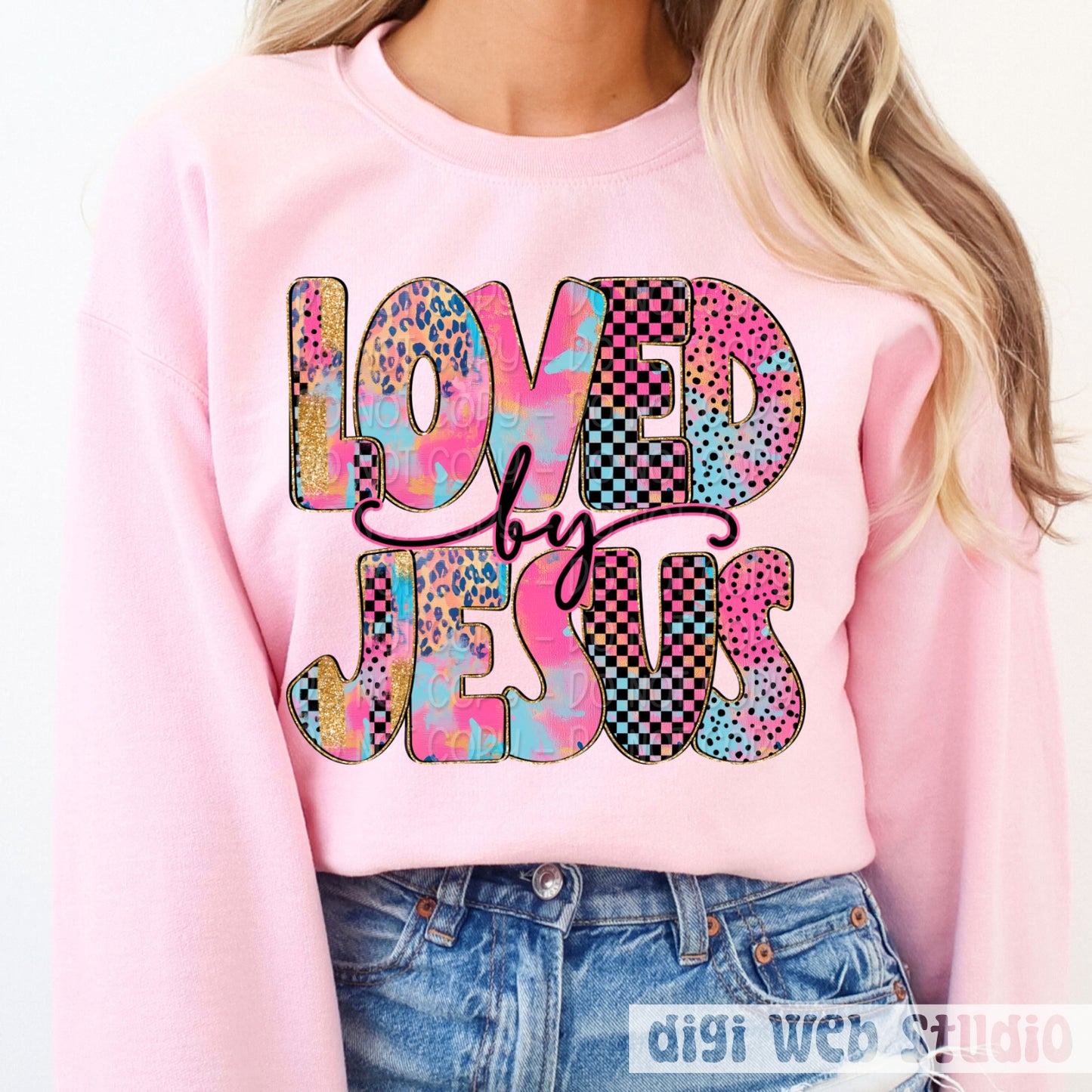 Loved by Jesus 1 - 2025 Digital PNG Design
