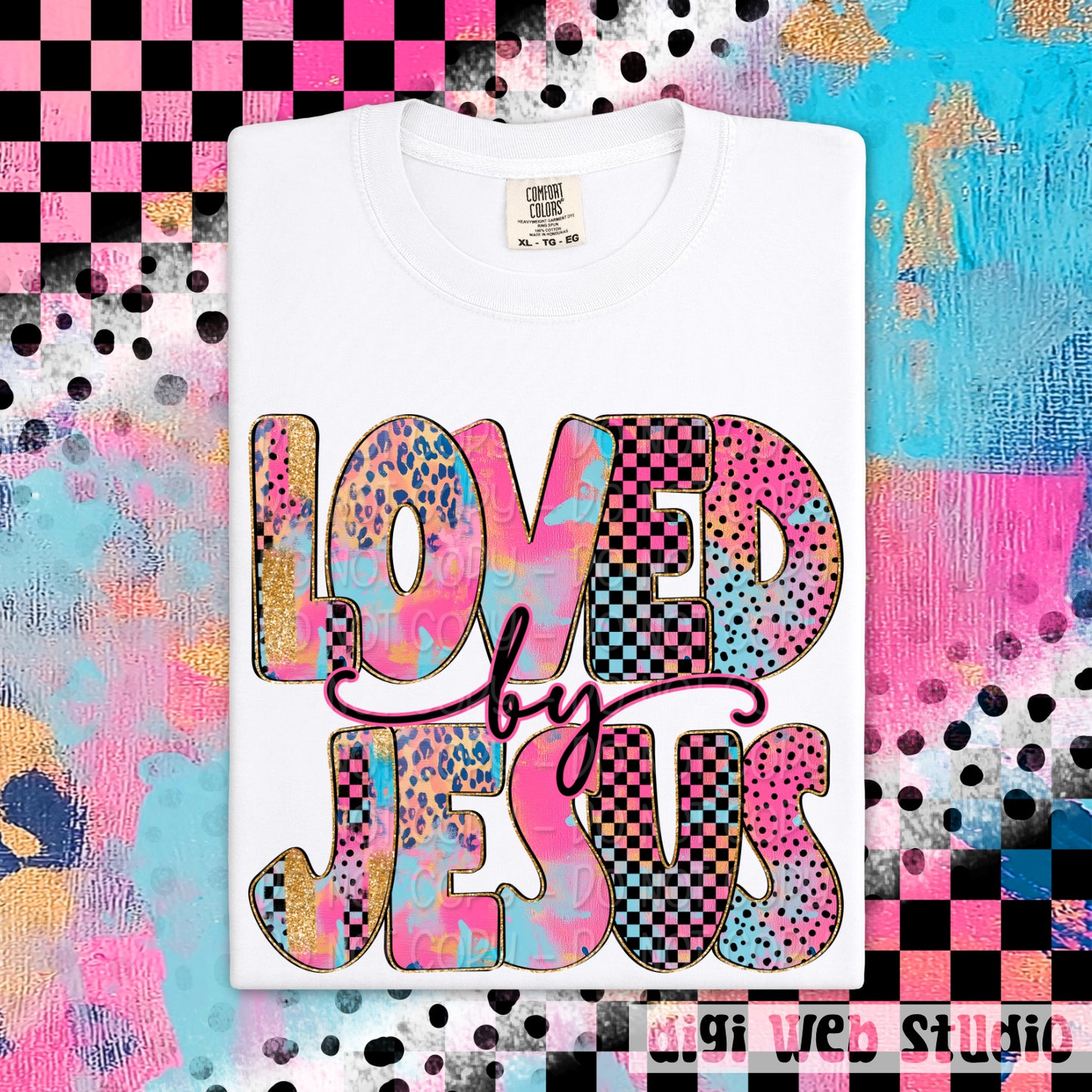 Loved by Jesus 1 - 2025 Digital PNG Design