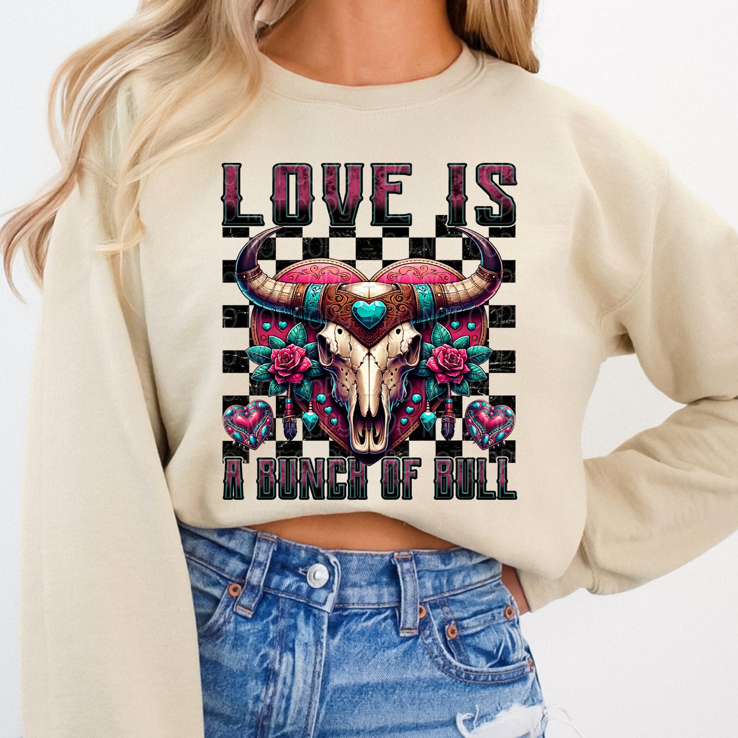 Love Is A Bunch Of Bull 1 - Digital Design PNG