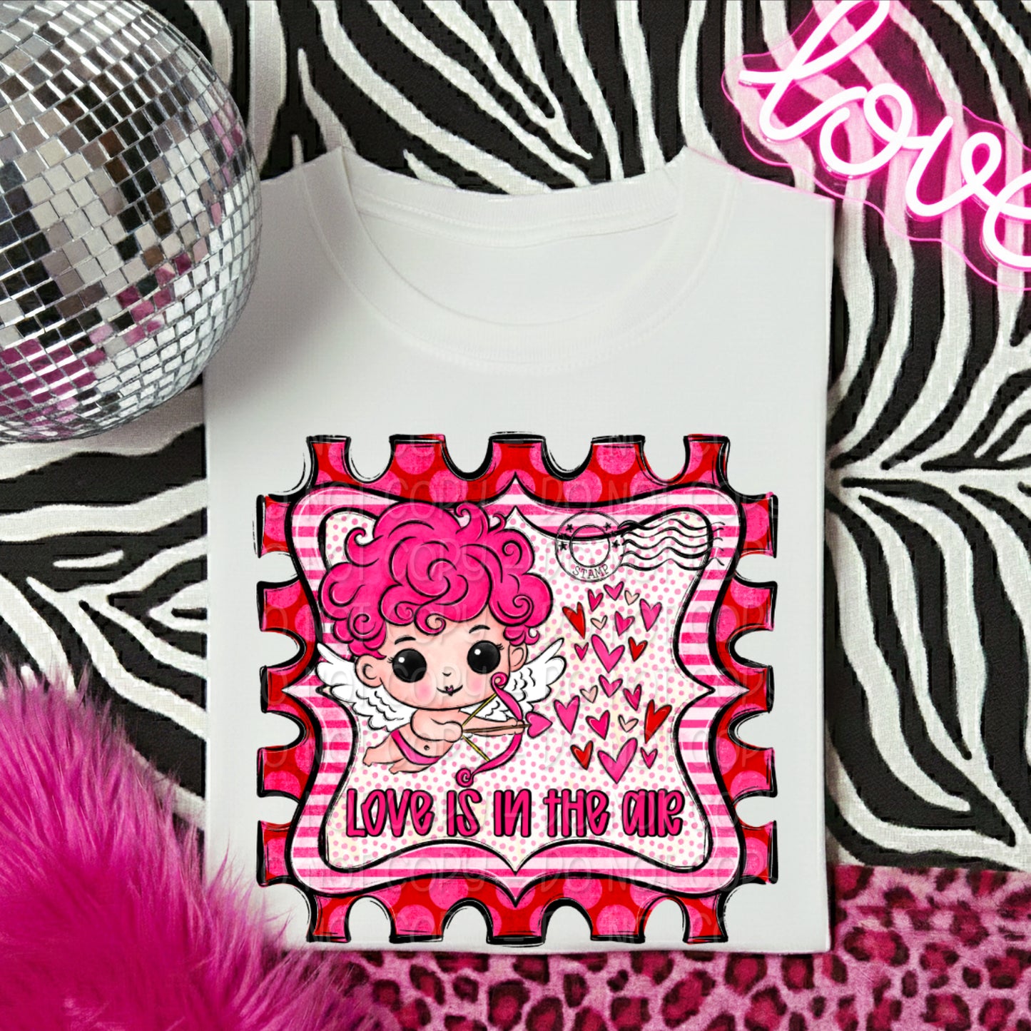 Love Is In The Air Stamp 1 - 2025 Digital PNG Design