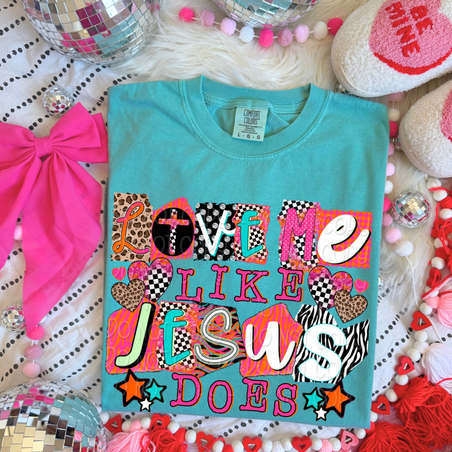 Love Me Like Jesus Does 1 - 2025 Digital PNG Design
