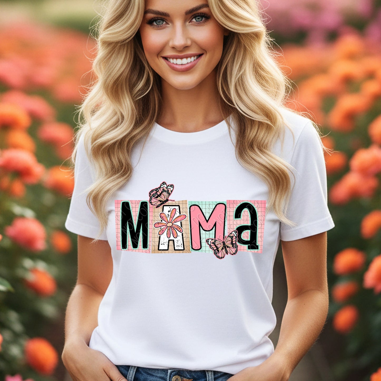 Mama w/ Butterflies 1 - 2026 Digital PNG Design
