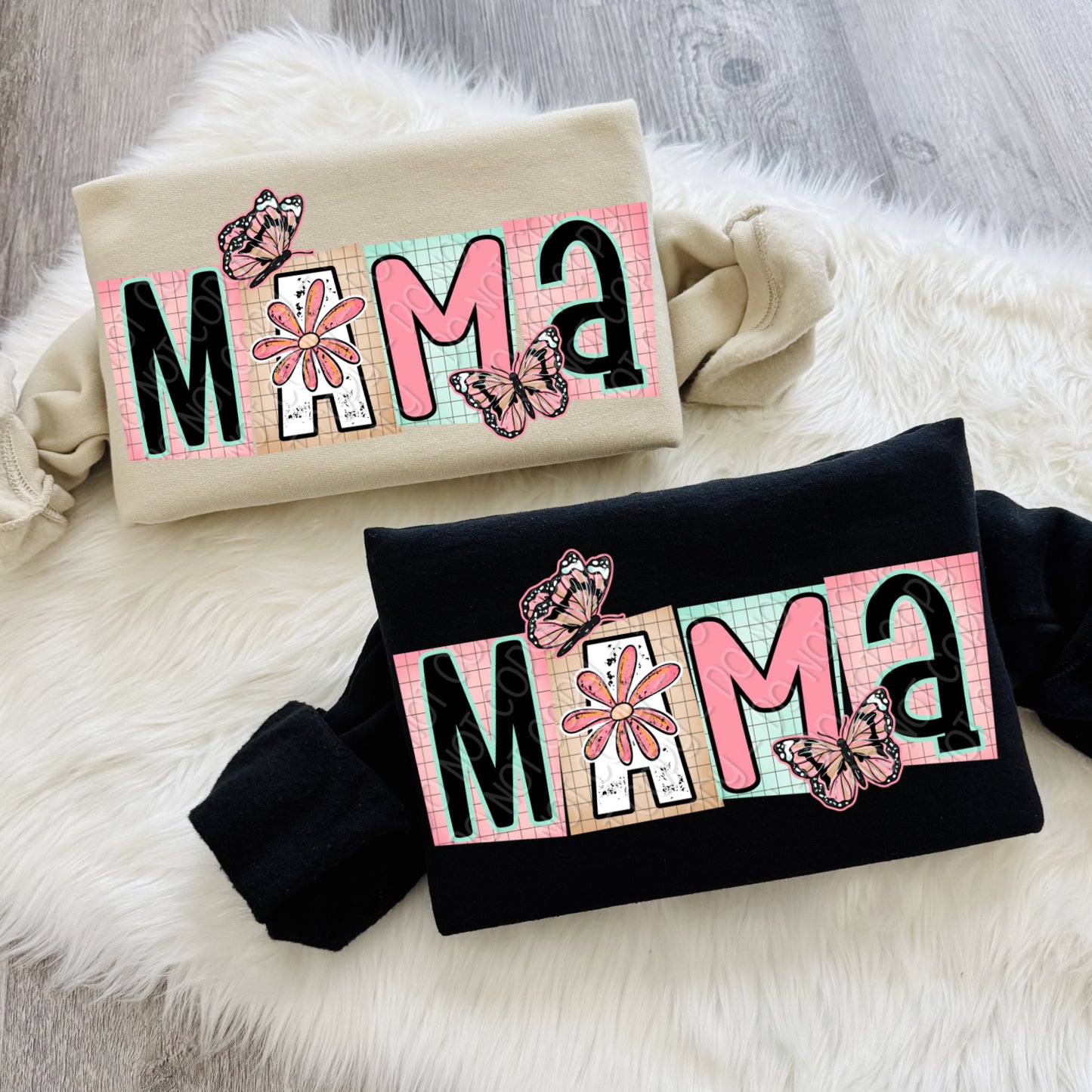 Mama w/ Butterflies 1 - 2026 Digital PNG Design