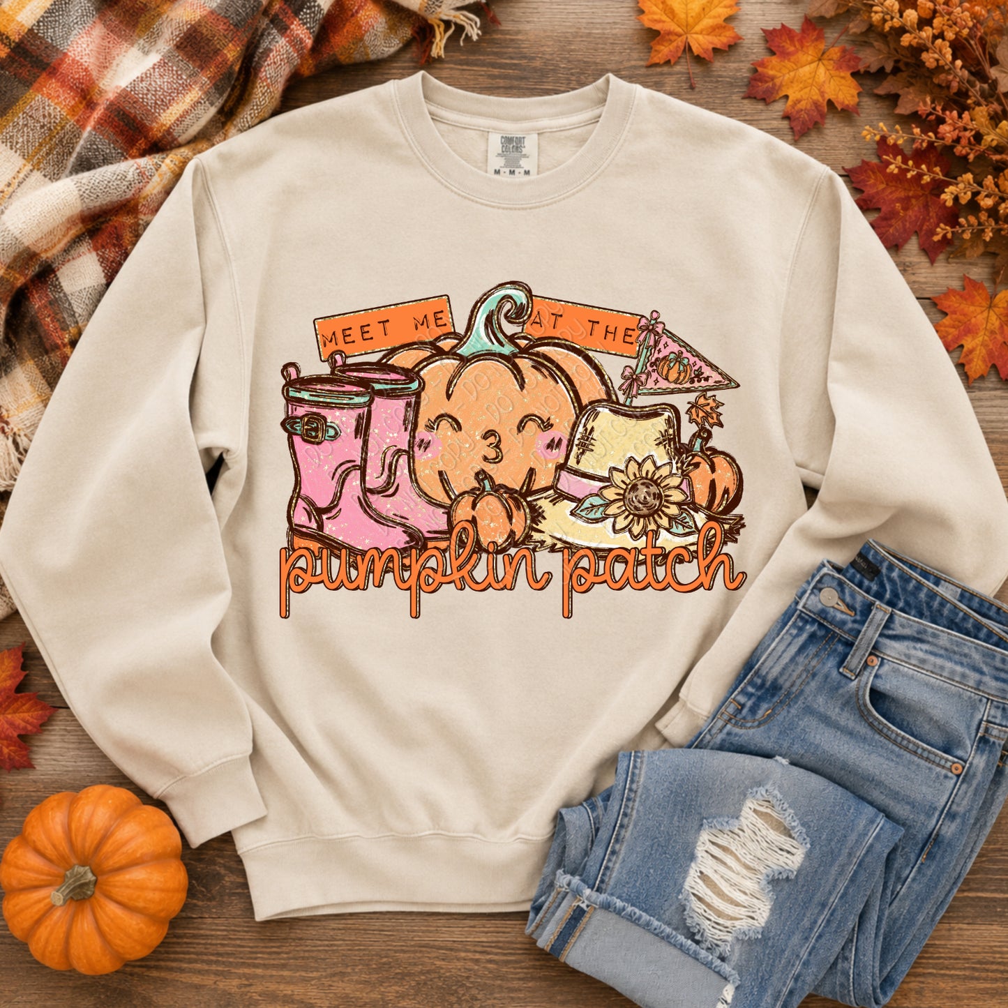 Meet Me At The Pumpkin Patch 1 - 2026 Digital PNG Design