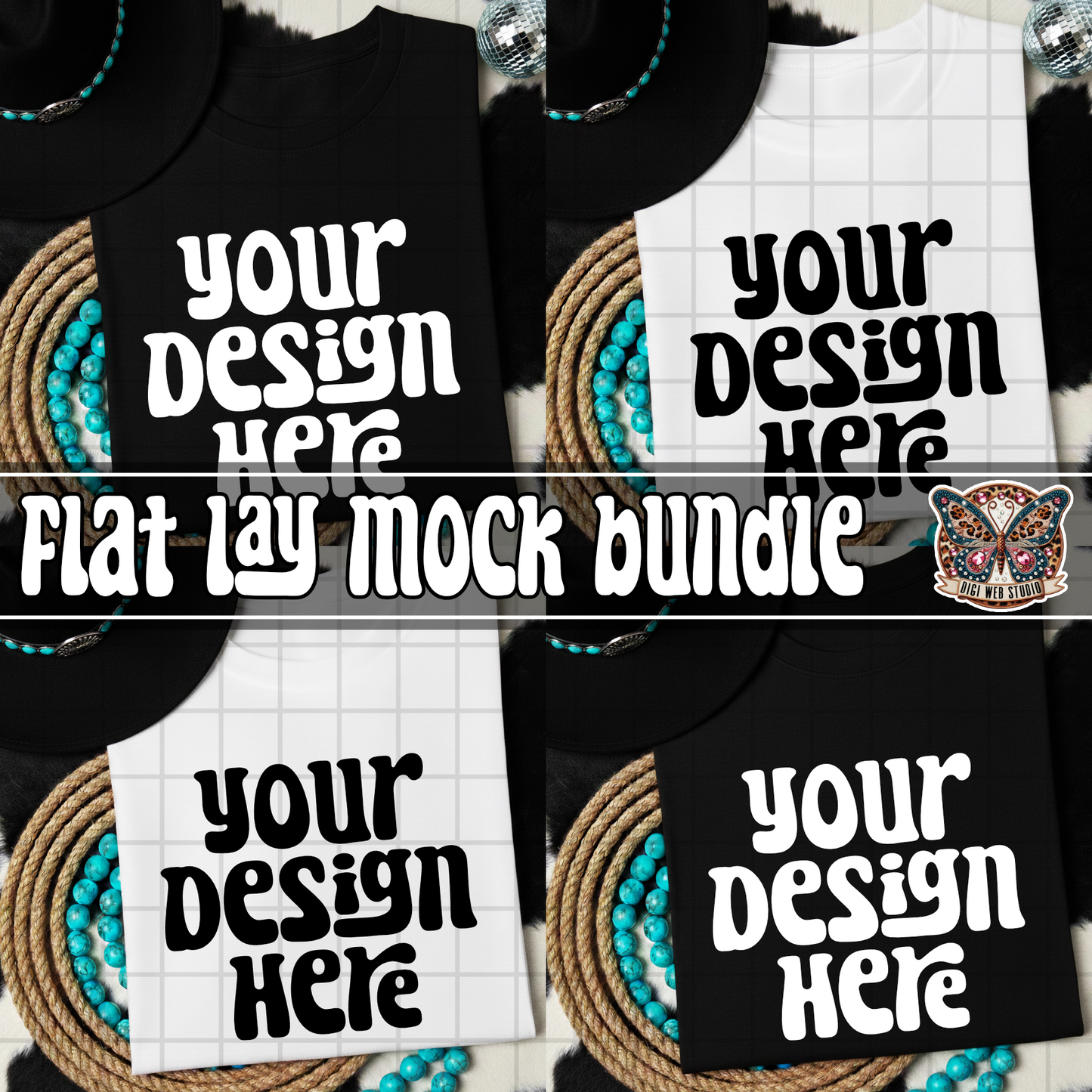 Cowgirl Cowhide 2 - Mock Bundle