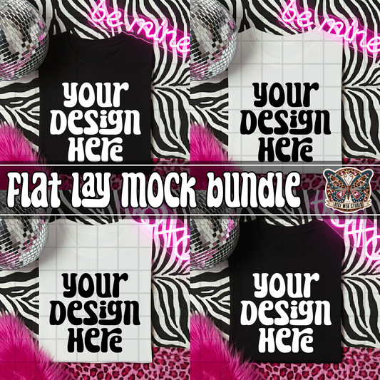 Neon, Zebra & Hot Pink Leopard 1 - Mock Bundle