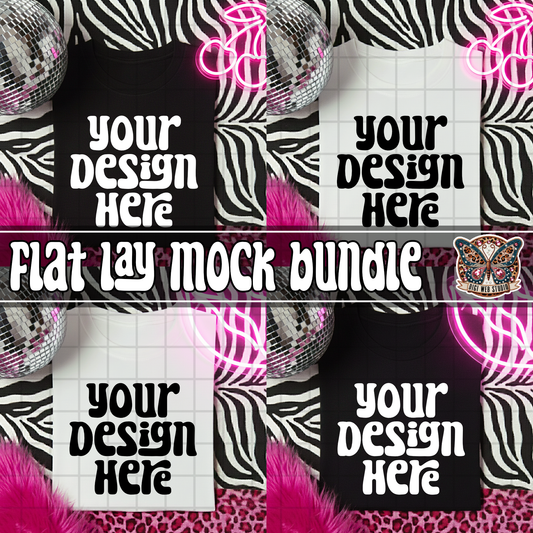 Neon, Zebra & Hot Pink Leopard 4 - Mock Bundle