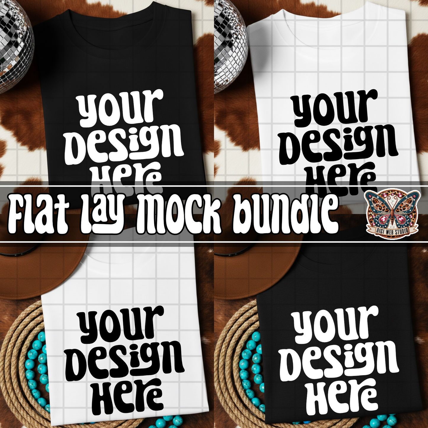 Western Cowhide 1 - Mock Bundle