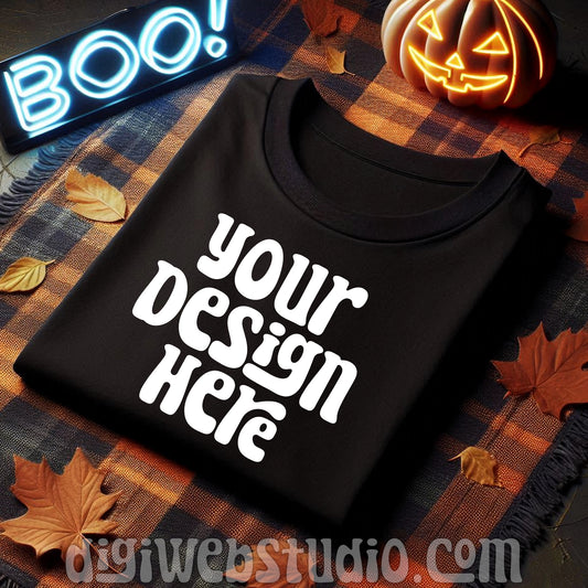 Halloween Black Shirt Mockup 1