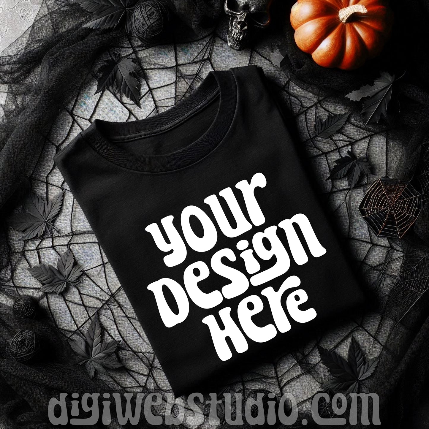 Halloween Black Shirt Mockup 5