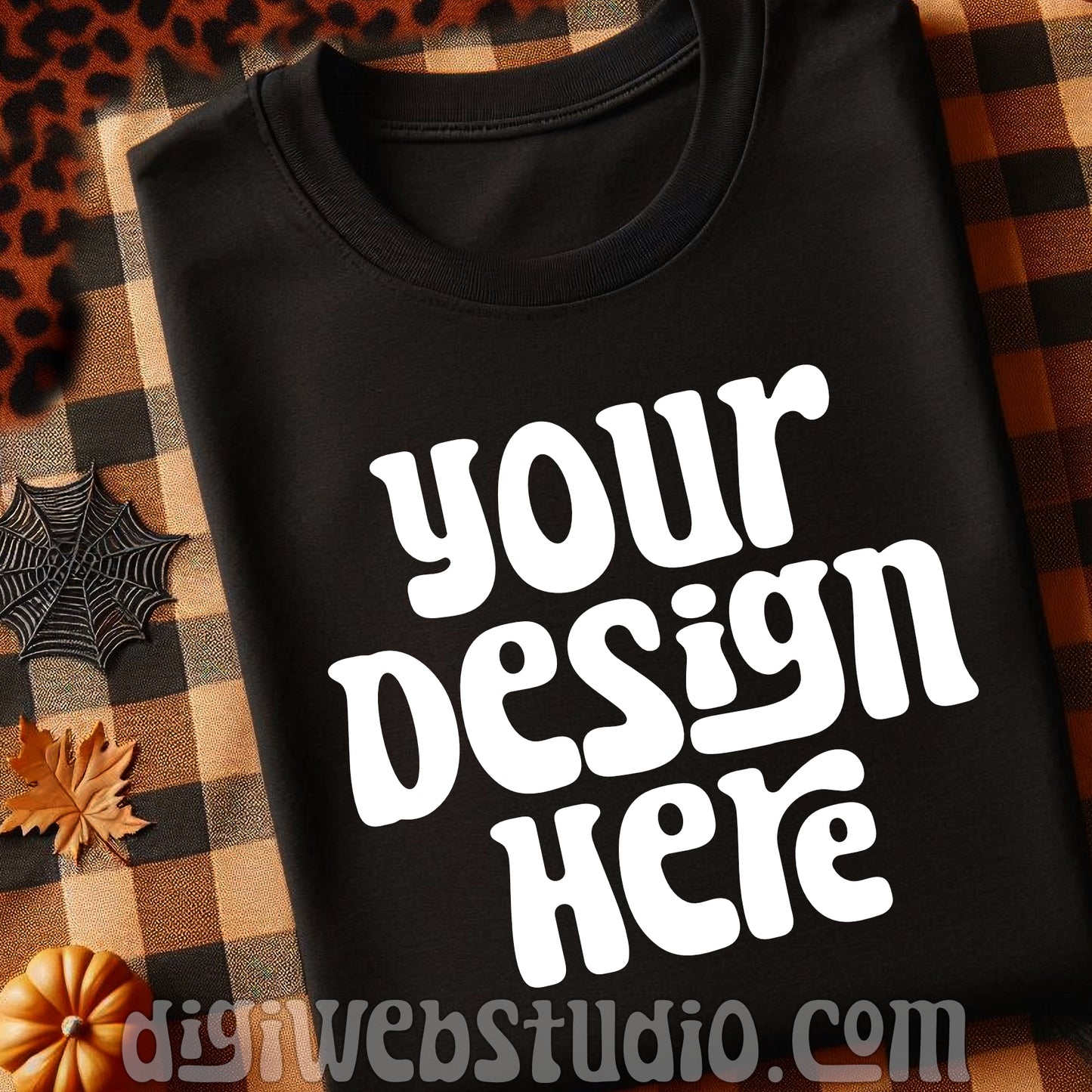 Halloween Black Shirt Mockup 6