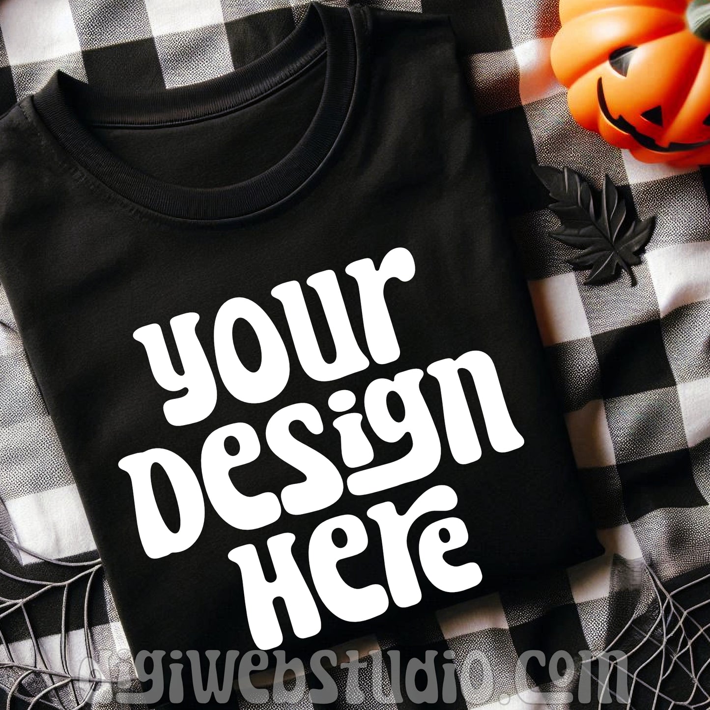 Halloween Black Shirt Mockup 7