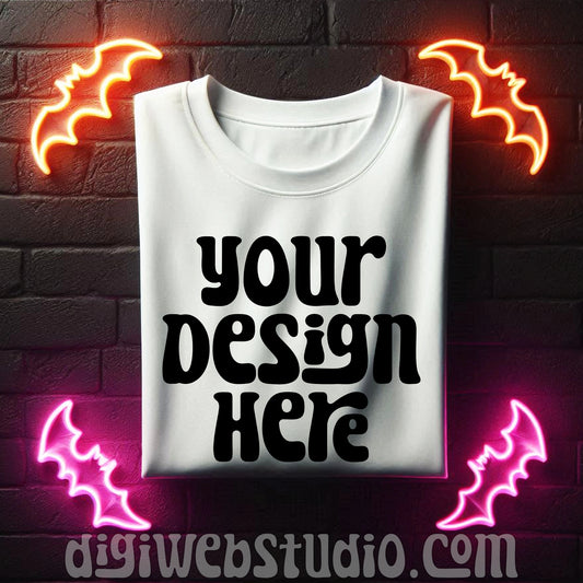 Halloween White Shirt Mockup 10