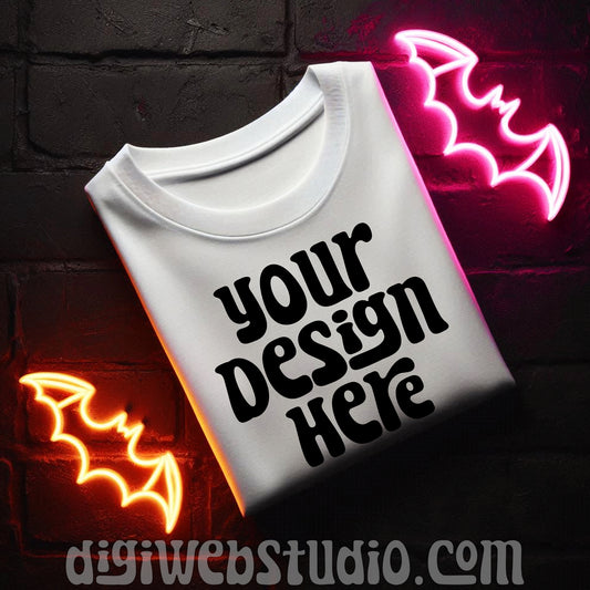 Halloween White Shirt Mockup 11