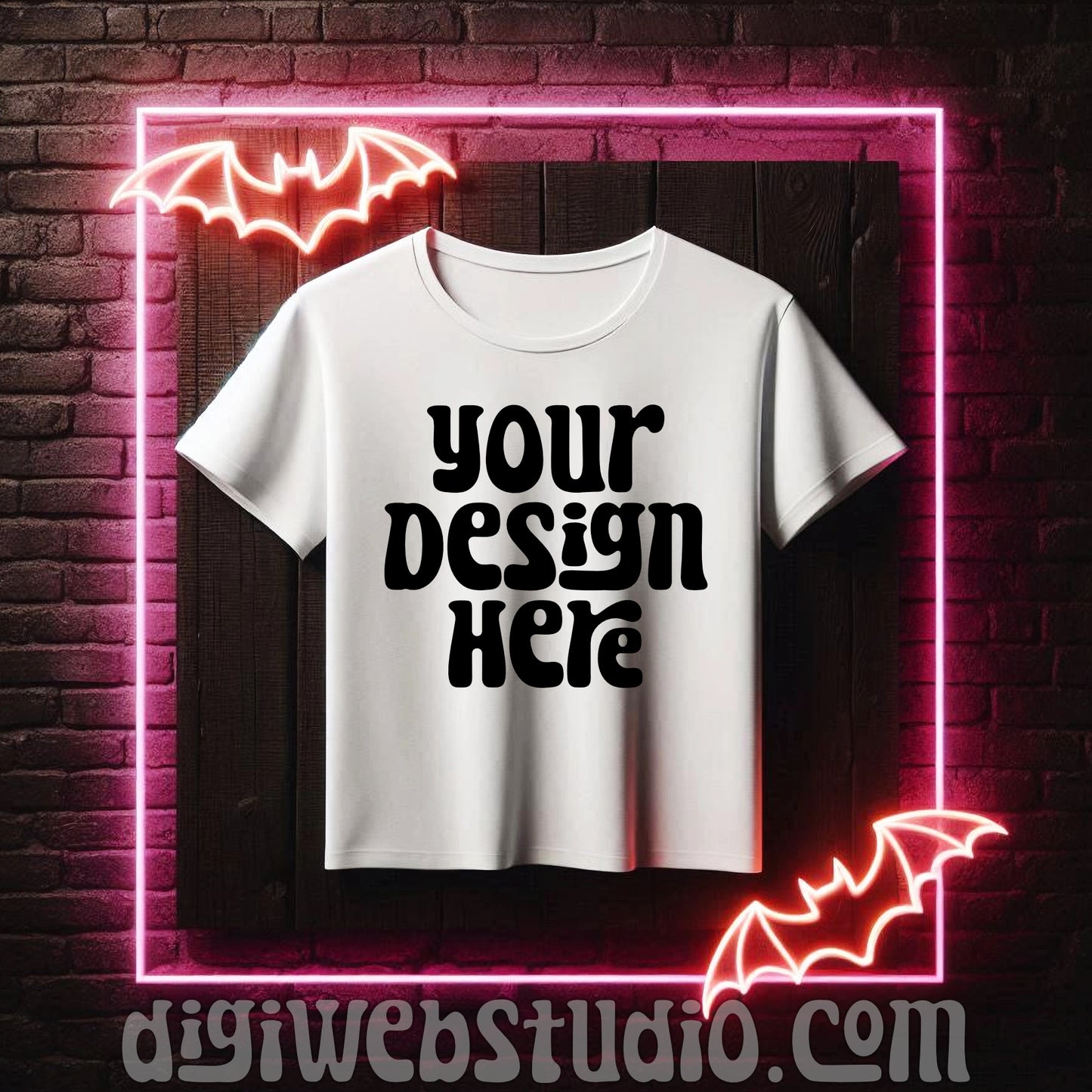 Halloween White Shirt Mockup 12