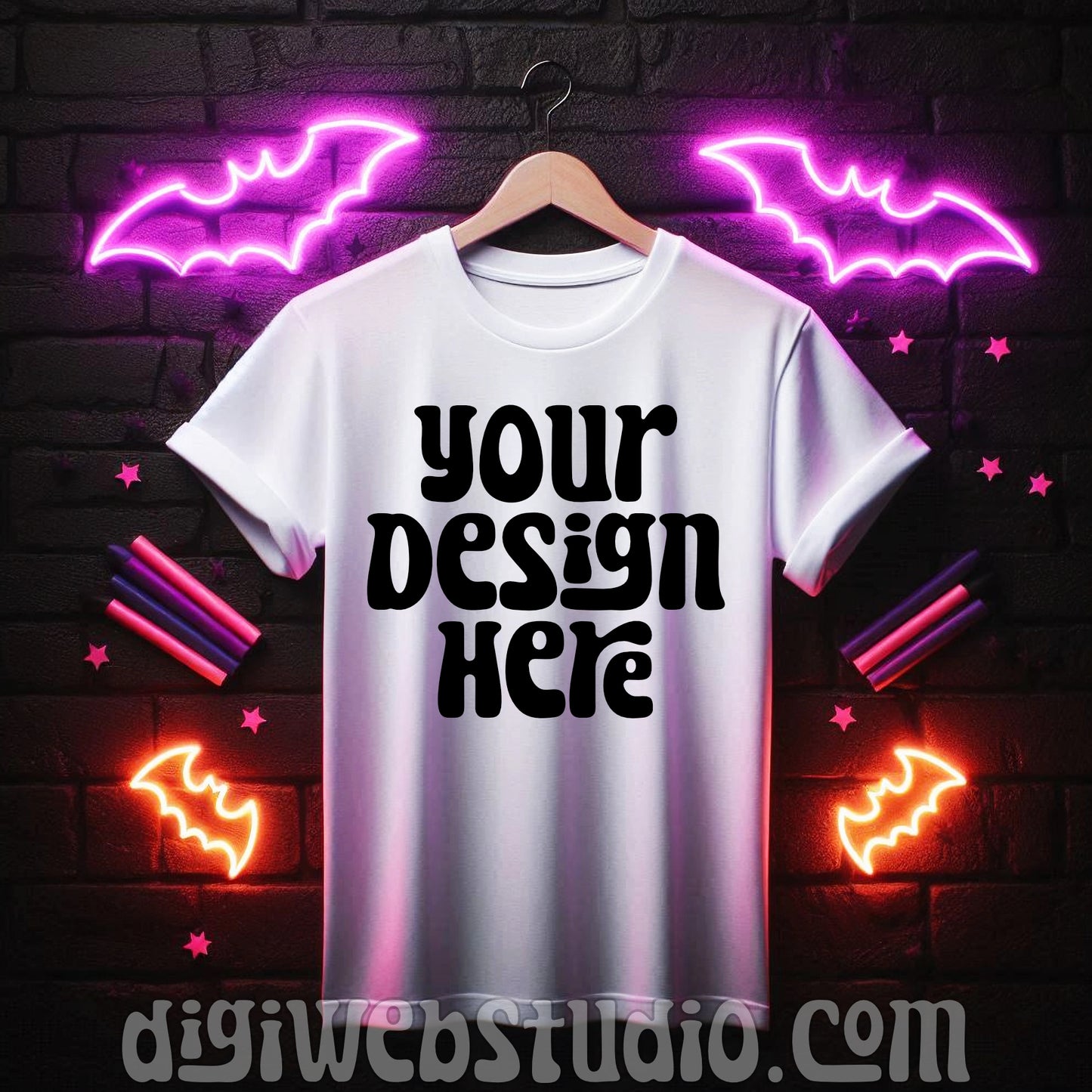 Halloween White Shirt Mockup 13