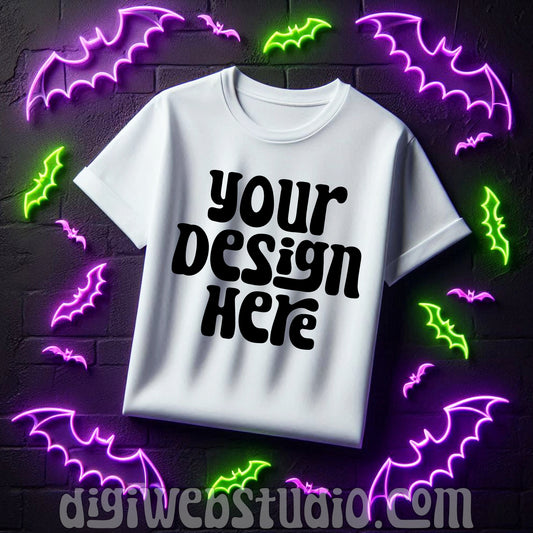 Halloween White Shirt Mockup 14