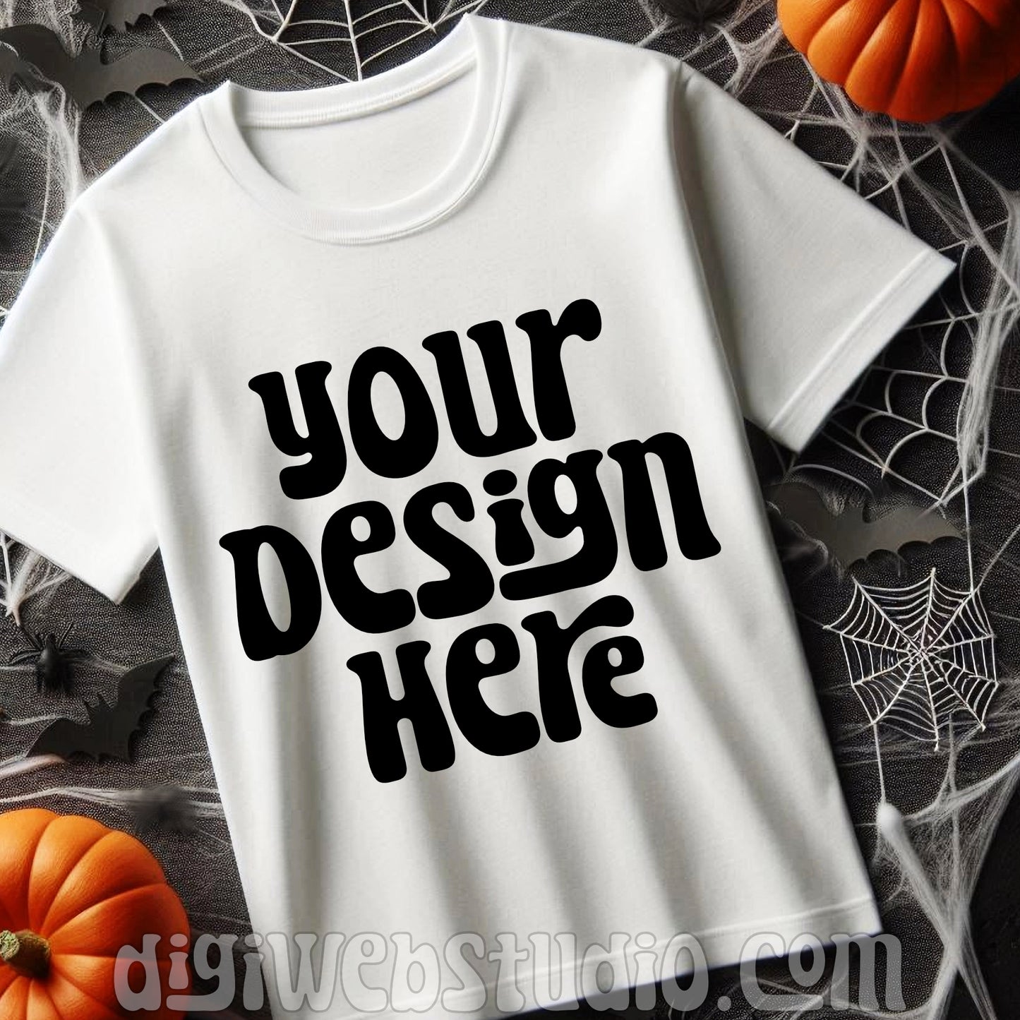 Halloween White Shirt Mockup 2