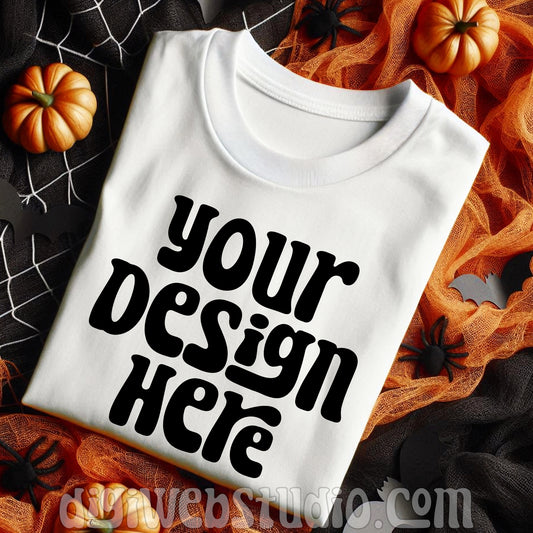 Halloween White Shirt Mockup 5