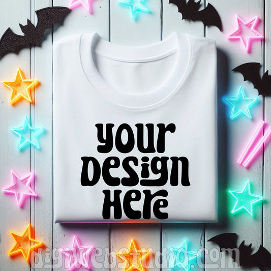 Halloween White Shirt Mockup 7