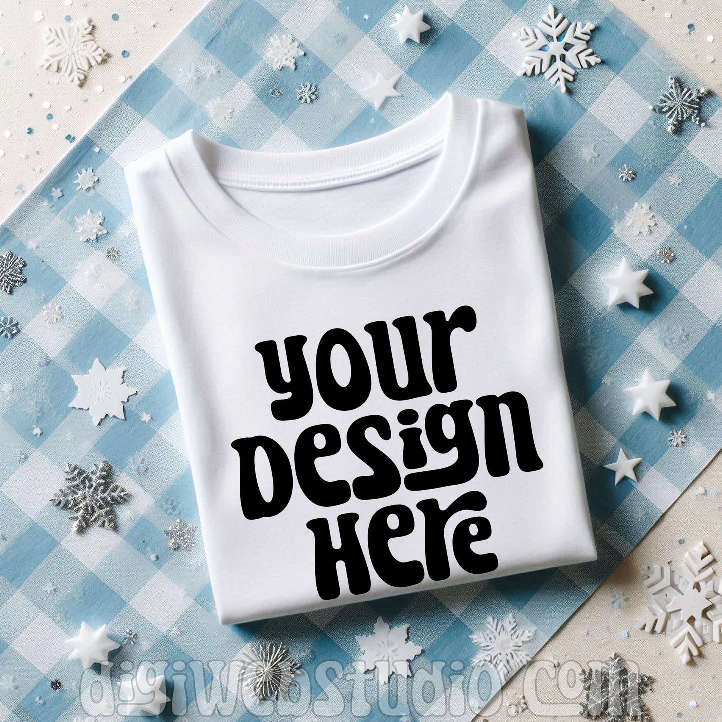 Winter White Shirt Mockup 1