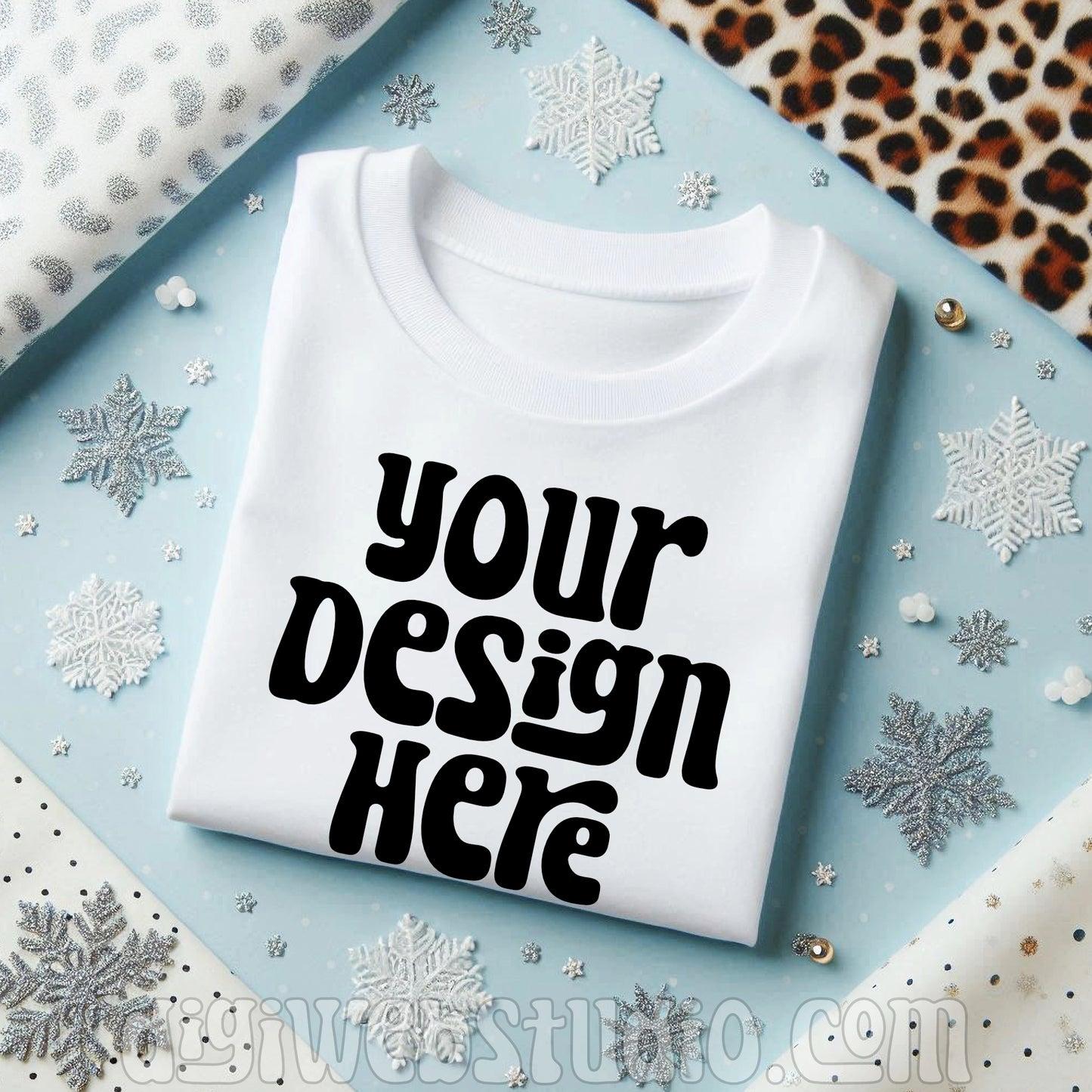 Winter White Shirt Mockup 3