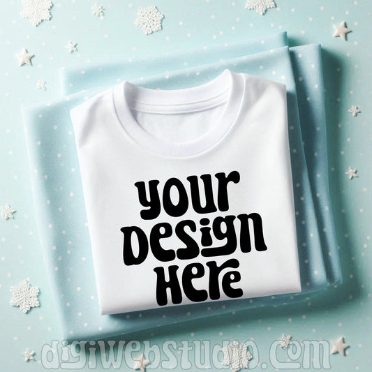 Winter White Shirt Mockup 5