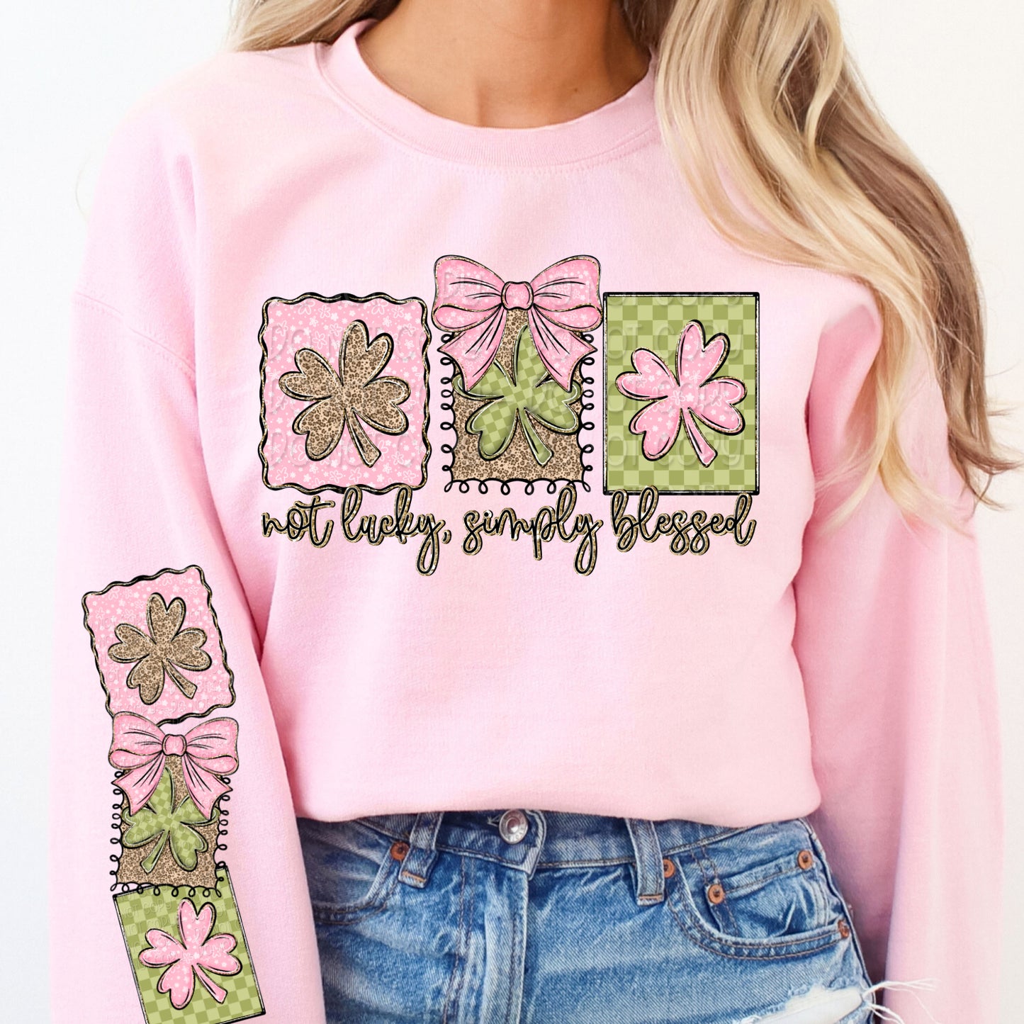 Not Lucky, Simply Blessed 1 - 2026 Digital PNG Design w/ Sleeve