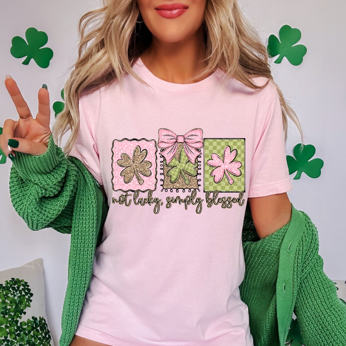 Not Lucky, Simply Blessed 1 - 2026 Digital PNG Design w/ Sleeve