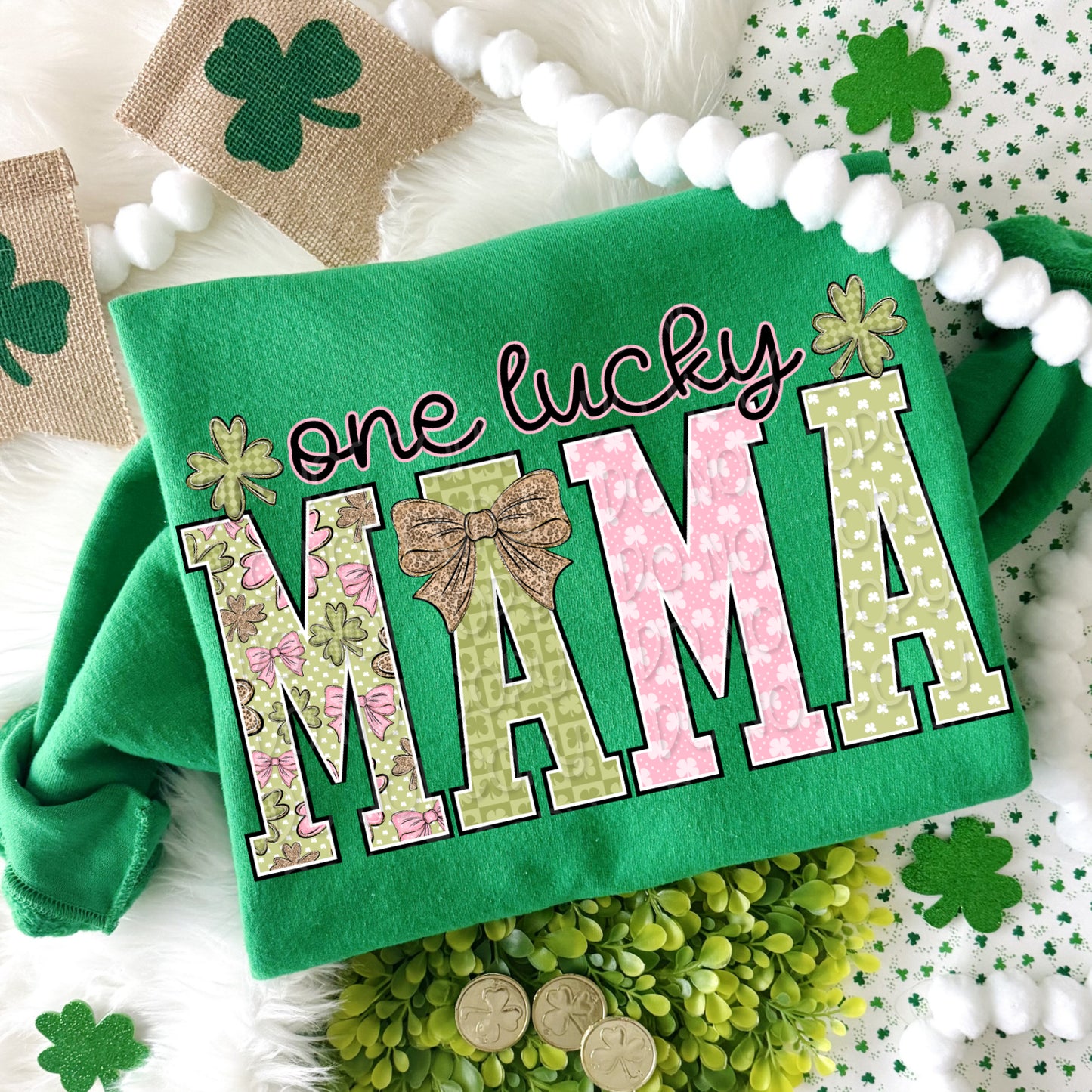 One Lucky Mama 1 - 2026 Digital PNG Design