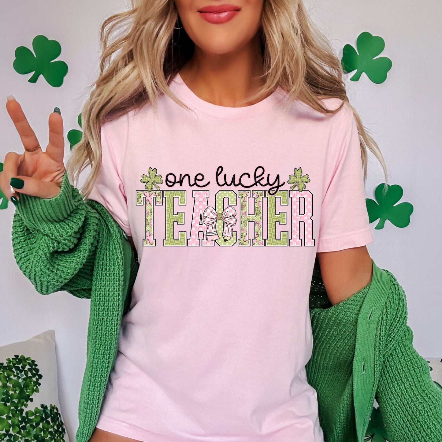 One Lucky Teacher 1 - 2026 Digital PNG Design