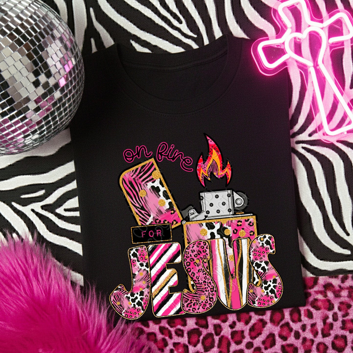 On Fire For Jesus 1 - 2026 Digital PNG Design