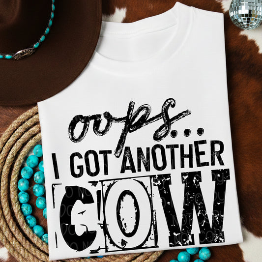 Oops I Got Another Cow 1 - Digital PNG Design