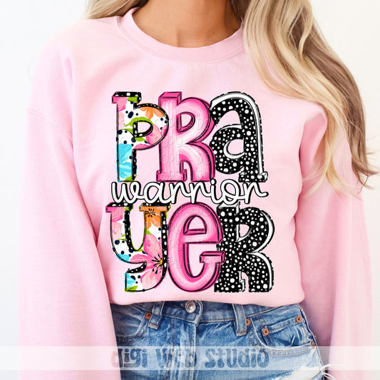 Prayer Warrior 1 - 2025 Digital PNG Design