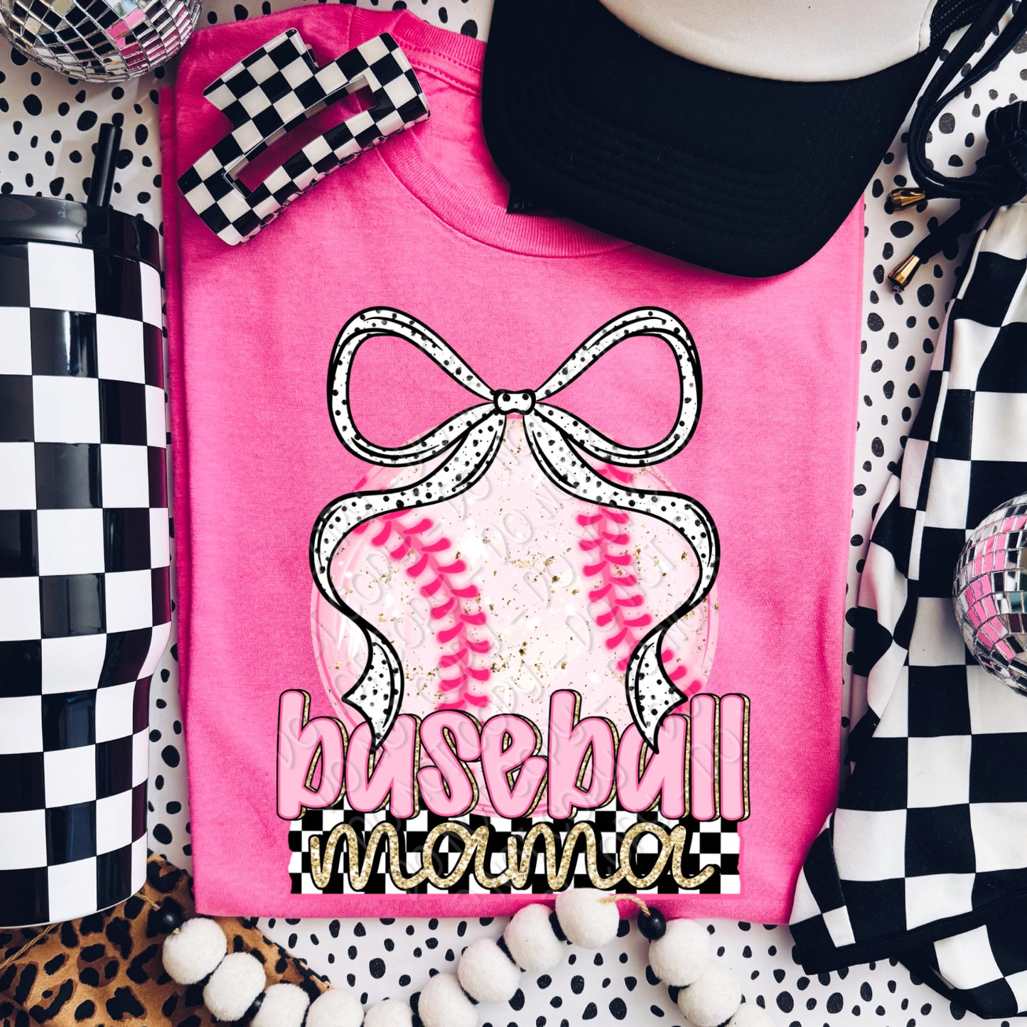 Preppy Baseball Mama 2 - 2026 Digital PNG Design