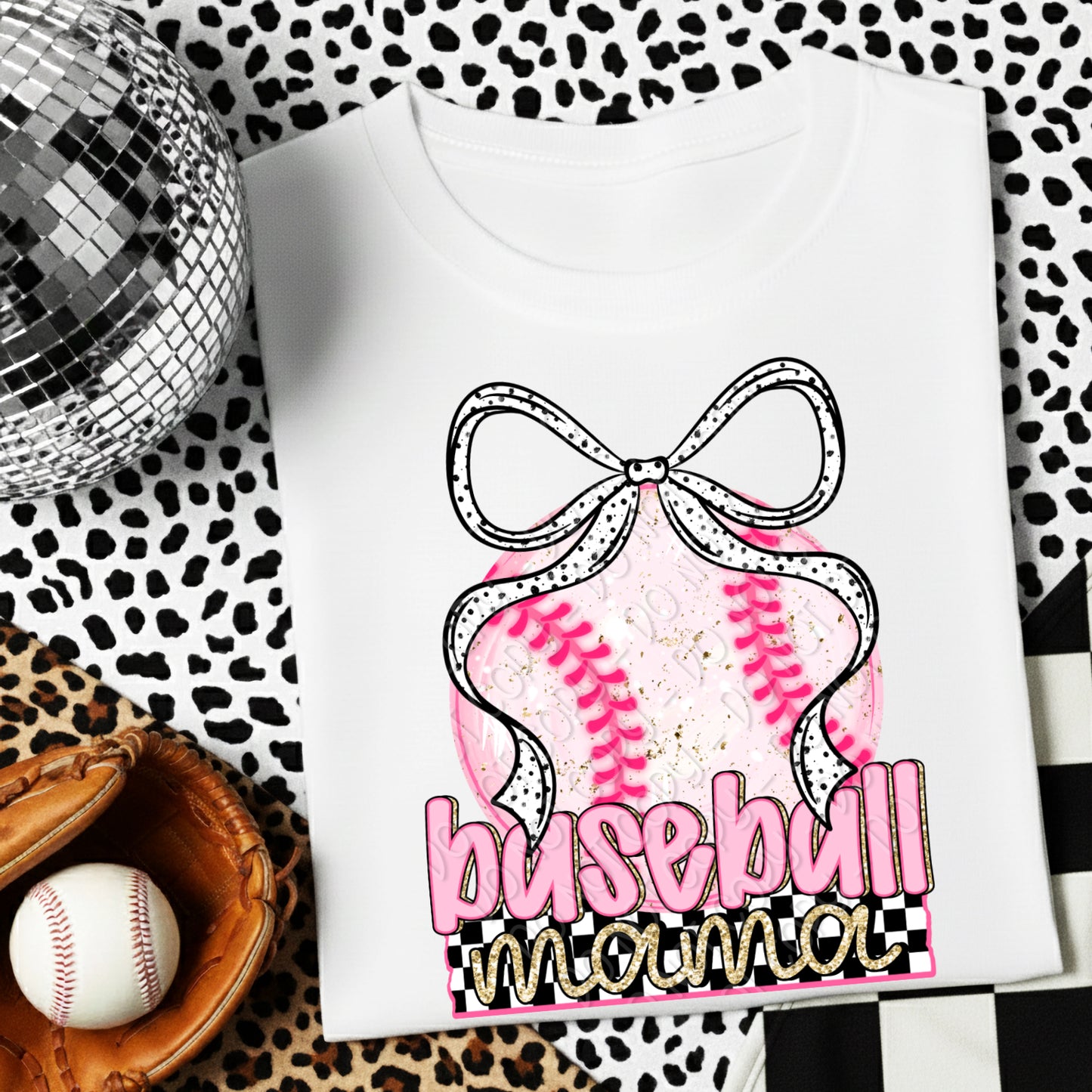 Preppy Baseball Mama 2 - 2026 Digital PNG Design