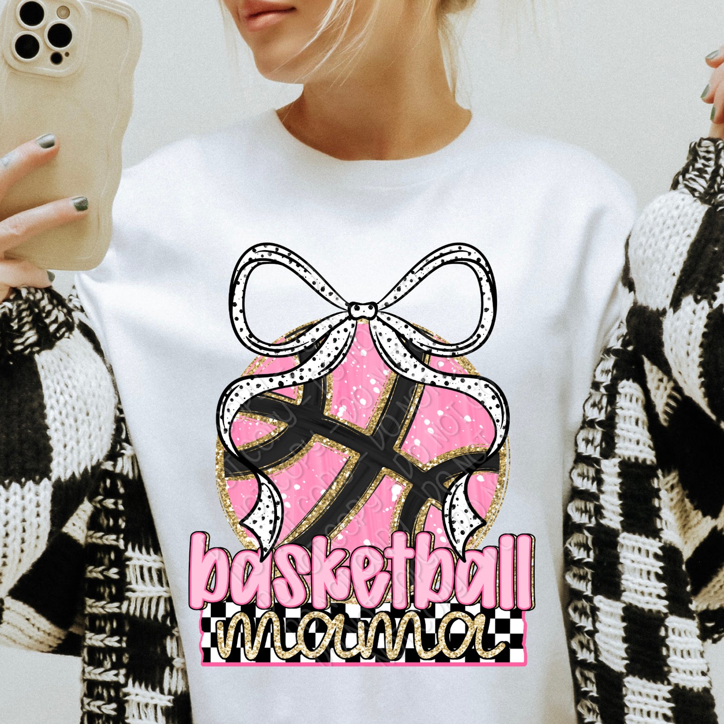 Preppy Basketball Mama 2 - 2026 Digital PNG Design