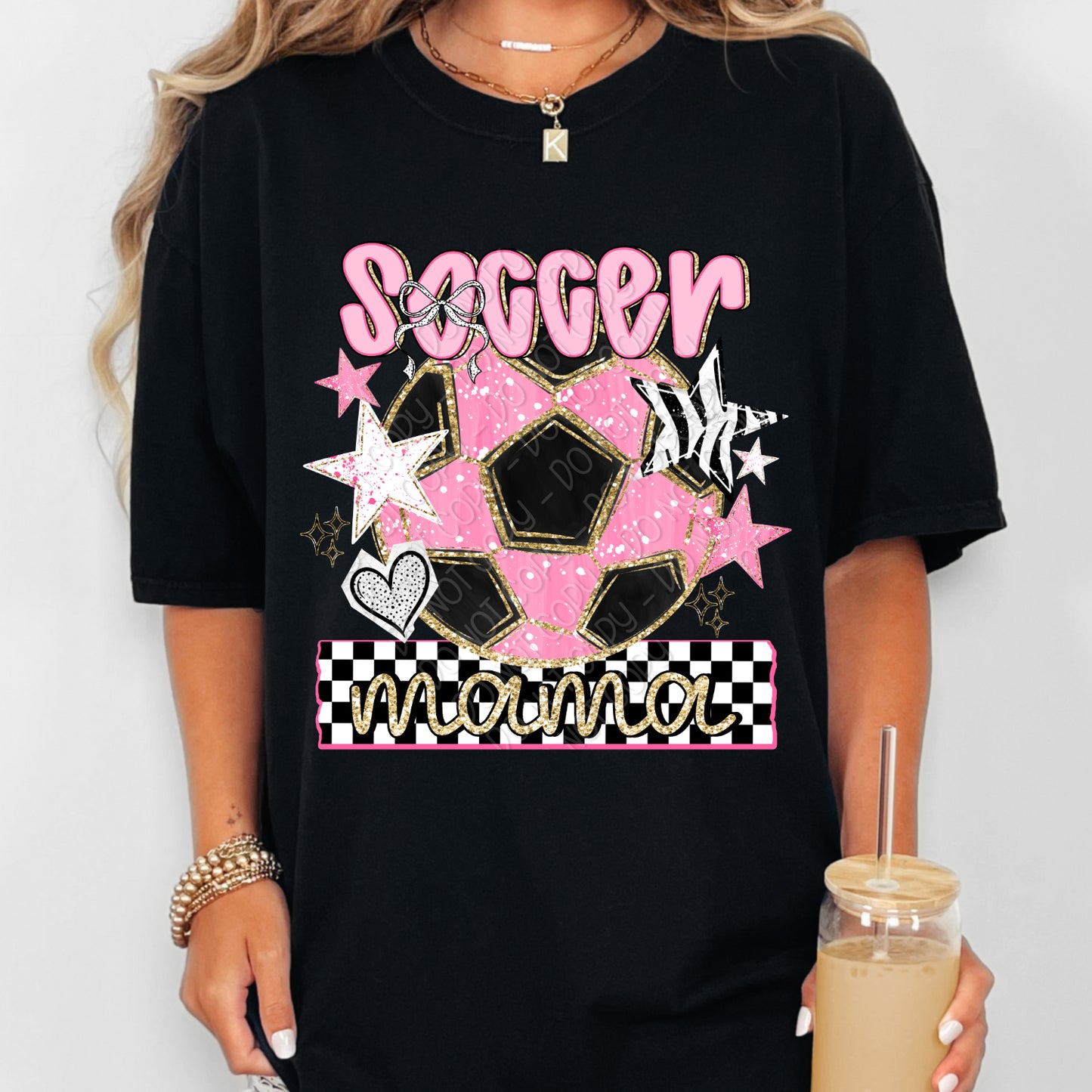 Preppy Soccer Mama 1 - 2026 Digital PNG Design