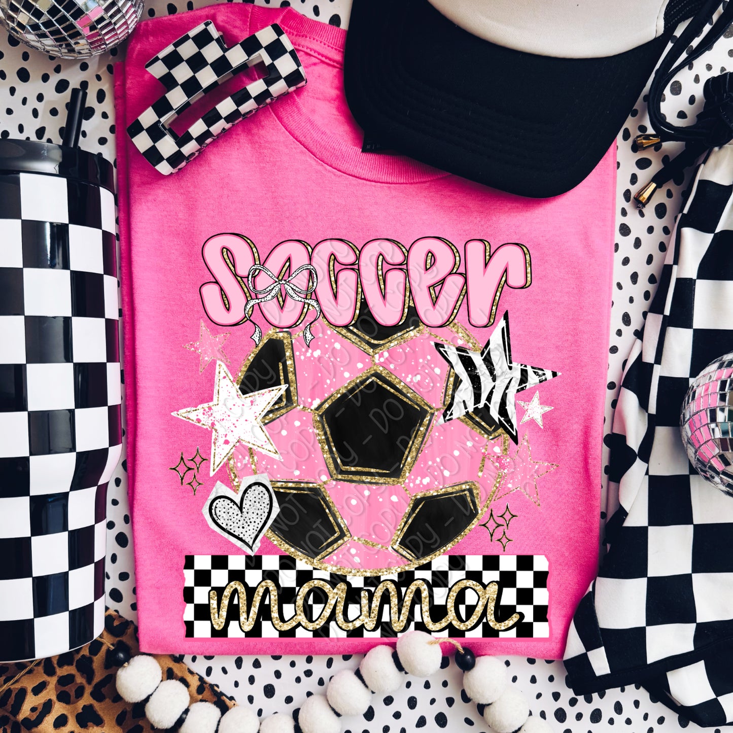 Preppy Soccer Mama 1 - 2026 Digital PNG Design